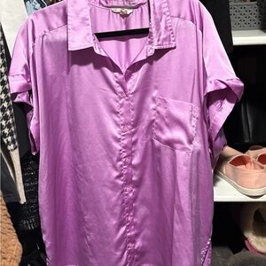 Entro Lavender Satin Shirt